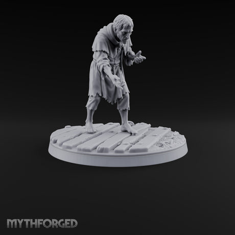 Heeding the Water Human Cultists Miniature for Dungeons and Dragons, Pathfinder or other TTRPGs