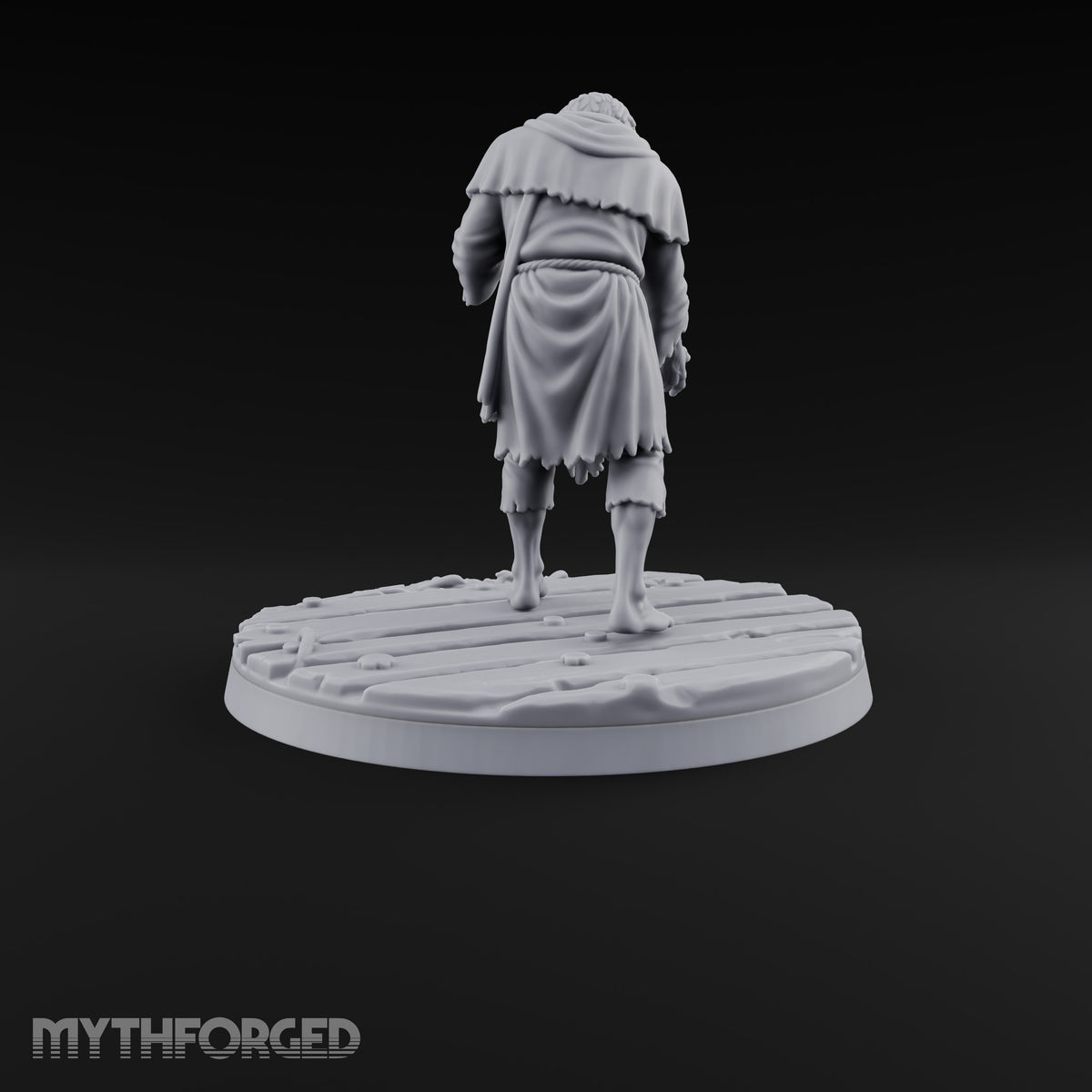 Heeding the Water Human Cultist C Miniature for Dungeons and Dragons, Pathfinder or other TTRPGs
