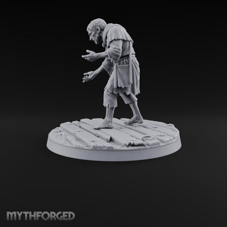 Heeding the Water Human Cultist C Miniature for Dungeons and Dragons, Pathfinder or other TTRPGs