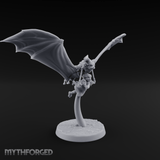 Bat Riding Gnome Courier Miniature for Dungeons and Dragons, Pathfinder or other TTRPGs
