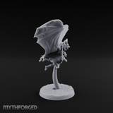 Bat Riding Gnome Courier Miniature for Dungeons and Dragons, Pathfinder or other TTRPGs