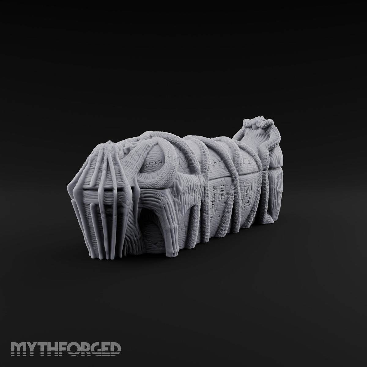 Wrapped for Eternity Mummy Tomb Props Miniature for Dungeons and Dragons, Pathfinder or other TTRPGs