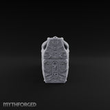 Wrapped for Eternity Mummy Tomb Prop C Miniature for Dungeons and Dragons, Pathfinder or other TTRPGs