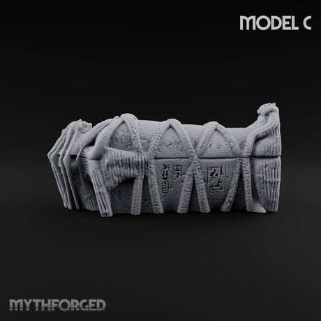 Wrapped for Eternity Mummy Tomb Props — C