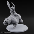Saber Swinging Noble Bear Rider Miniature for Dungeons and Dragons, Pathfinder or other TTRPGs
