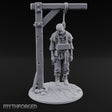 Noose Dangling Hanged Man Miniature for Dungeons and Dragons, Pathfinder or other TTRPGs