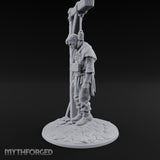 Noose Dangling Hanged Man Miniature for Dungeons and Dragons, Pathfinder or other TTRPGs