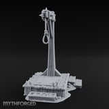 Noose-Hung Spike-Rimmed Execution Gallows Platform Miniature for Dungeons and Dragons, Pathfinder or other TTRPGs
