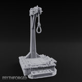 Noose-Hung Spike-Rimmed Execution Gallows Platform Miniature for Dungeons and Dragons, Pathfinder or other TTRPGs