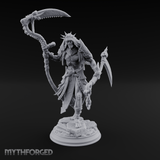 Sickle Wielding Undead Ghoul Necromancer Miniature for Dungeons and Dragons, Pathfinder or other TTRPGs