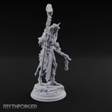 Sickle Wielding Undead Ghoul Necromancer Miniature for Dungeons and Dragons, Pathfinder or other TTRPGs