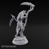 Sickle Wielding Undead Ghoul Necromancer Miniature for Dungeons and Dragons, Pathfinder or other TTRPGs