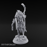 Sickle Wielding Undead Ghoul Necromancer Miniature for Dungeons and Dragons, Pathfinder or other TTRPGs