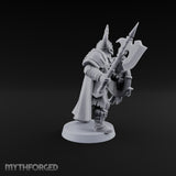 Shields Locked, Horns Lowered Human Huscarl Warrior A
