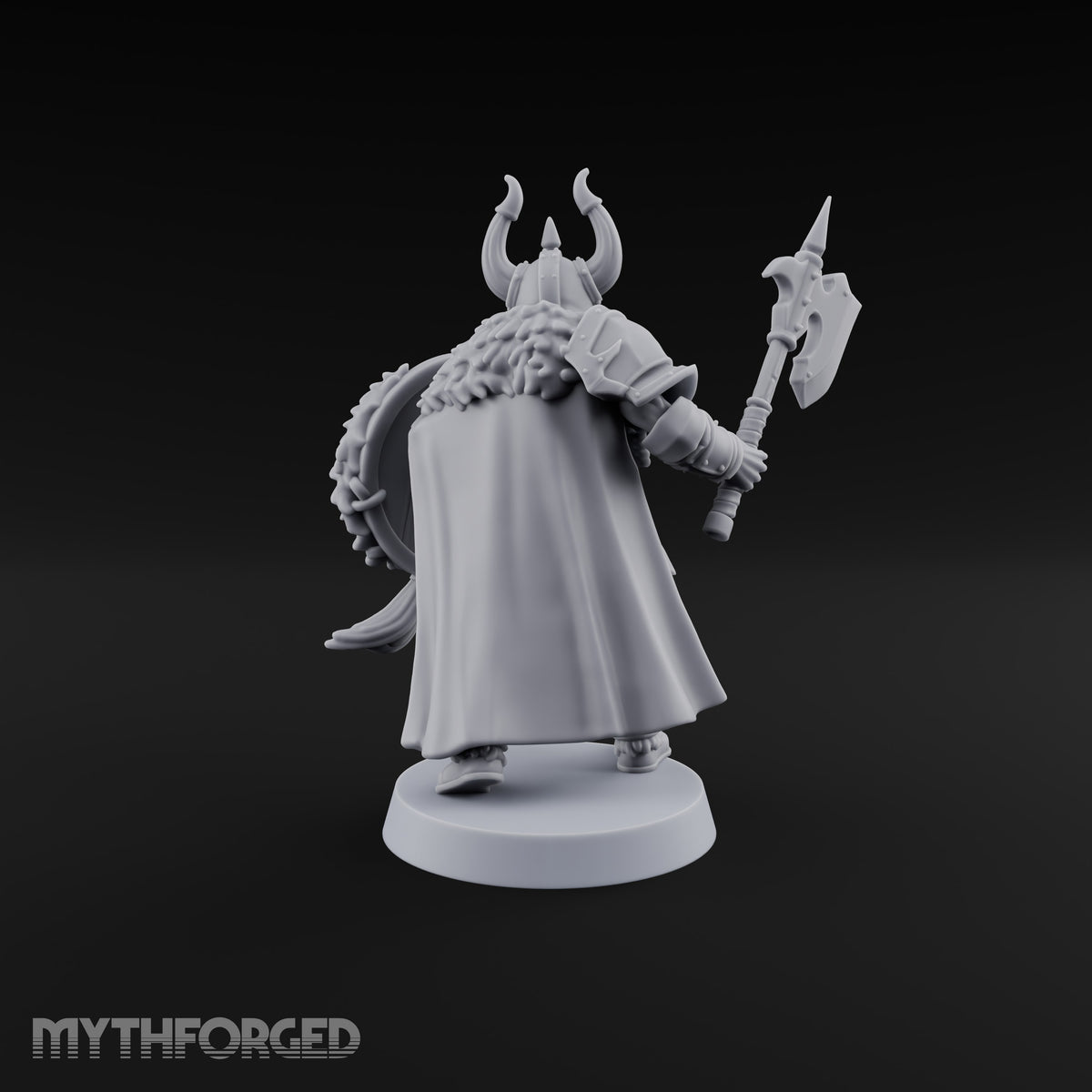 Shields Locked, Horns Lowered Human Huscarl Warrior A