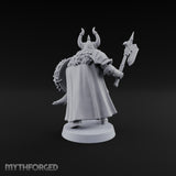 Shields Locked, Horns Lowered Human Huscarl Warrior A