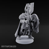 Shields Locked, Horns Lowered Human Huscarl Warrior B