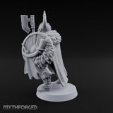 Shields Locked, Horns Lowered Human Huscarl Warrior B