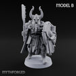 Shields Locked, Horns Lowered Human Huscarl Warrior B