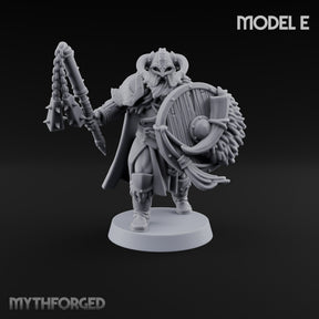 Shields Locked, Horns Lowered Human Huscarl Warrior E