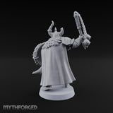 Shields Locked, Horns Lowered Human Huscarl Warrior F