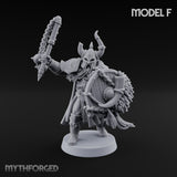 Shields Locked, Horns Lowered Human Huscarl Warrior F