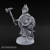 Shields Locked, Horns Lowered Human Huscarl Warrior G