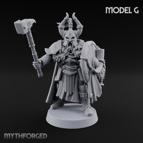 Shields Locked, Horns Lowered Human Huscarl Warrior G