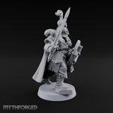 Shields Locked, Horns Lowered Human Huscarl Warrior H