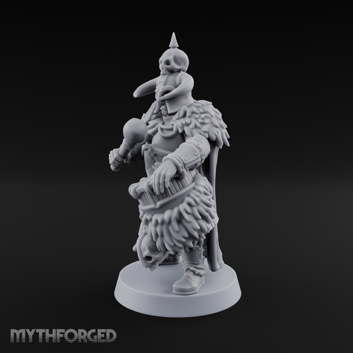 Shields Locked, Horns Lowered Human Huscarl Warrior J