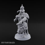 Shields Locked, Horns Lowered Human Huscarl Warrior J