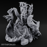 Heads Rising Skyward Tiamat Miniature for Dungeons and Dragons, Pathfinder or other TTRPGs