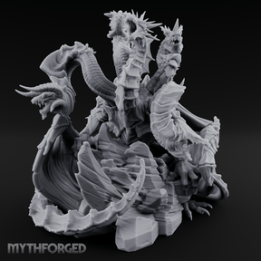 Heads Rising Skyward Tiamat Miniature for Dungeons and Dragons, Pathfinder or other TTRPGs