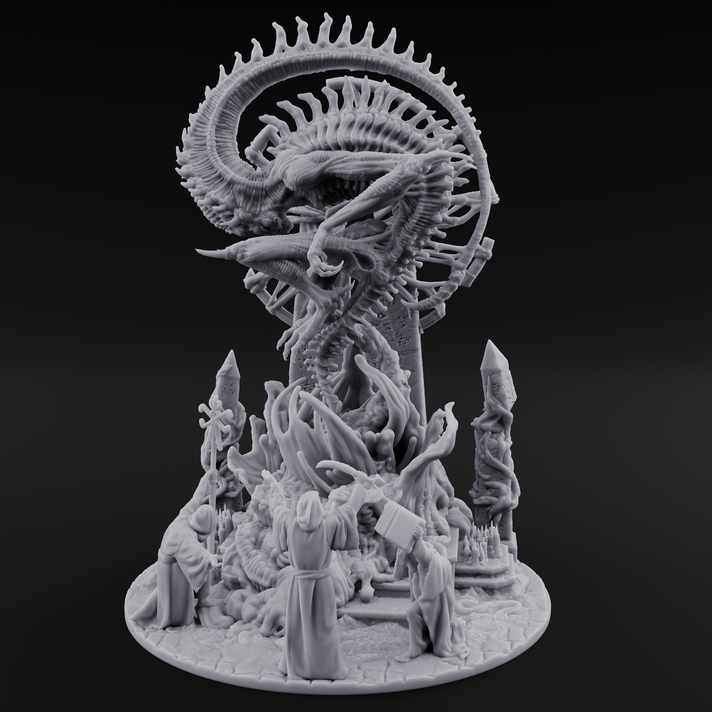 Awaking Nyarlathotep Miniature for Dungeons and Dragons, Pathfinder or other TTRPGs