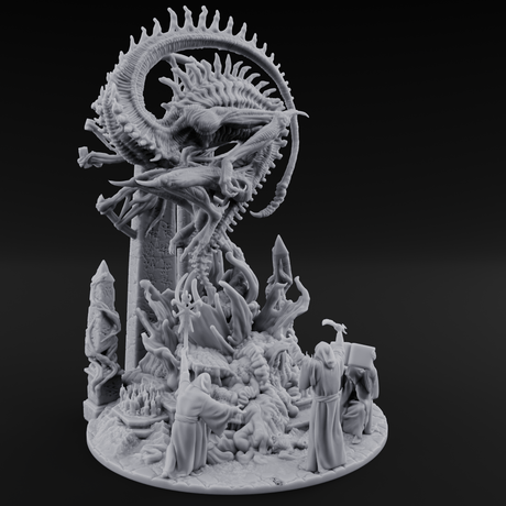Awaking Nyarlathotep Miniature for Dungeons and Dragons, Pathfinder or other TTRPGs