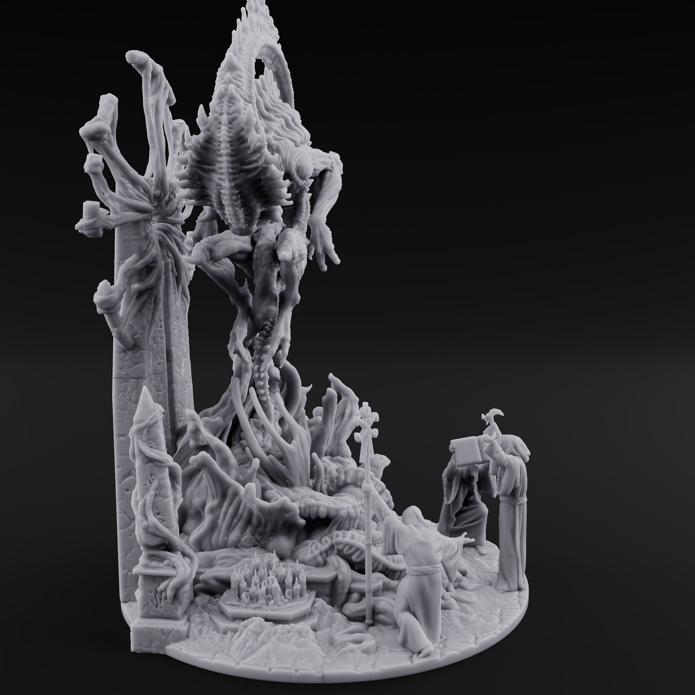 Awaking Nyarlathotep Miniature for Dungeons and Dragons, Pathfinder or other TTRPGs