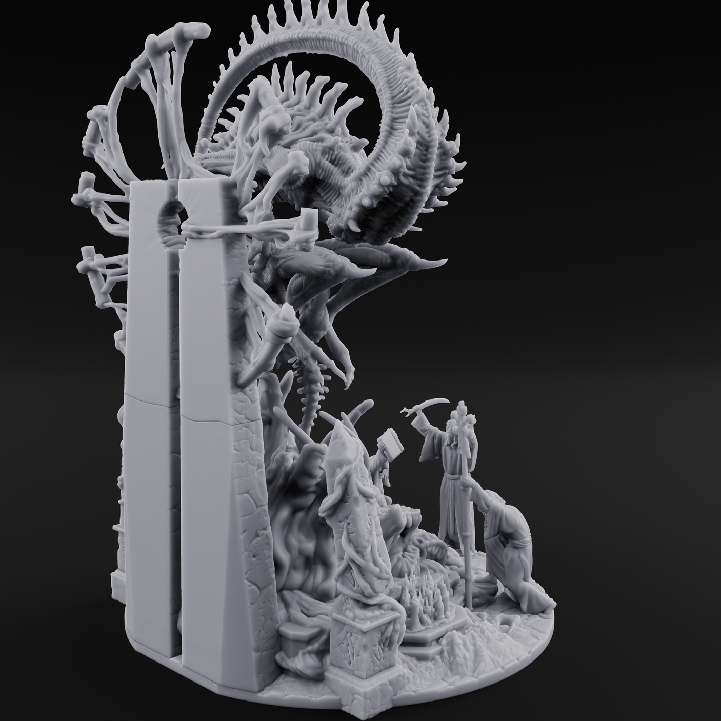 Awaking Nyarlathotep Miniature for Dungeons and Dragons, Pathfinder or other TTRPGs