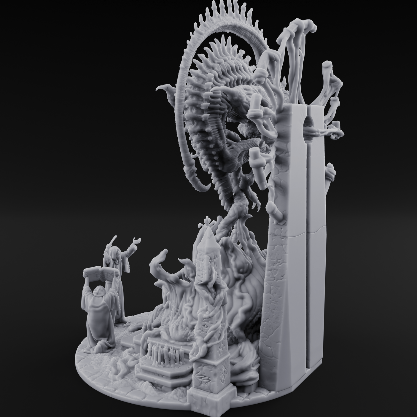 Awaking Nyarlathotep Miniature for Dungeons and Dragons, Pathfinder or other TTRPGs