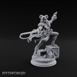 Flame Flinging Swashbuckling Tiefling Swashbuckler Miniature for Dungeons and Dragons, Pathfinder or other TTRPGs