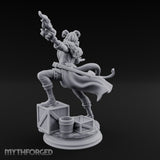 Flame Flinging Swashbuckling Tiefling Swashbuckler Miniature for Dungeons and Dragons, Pathfinder or other TTRPGs