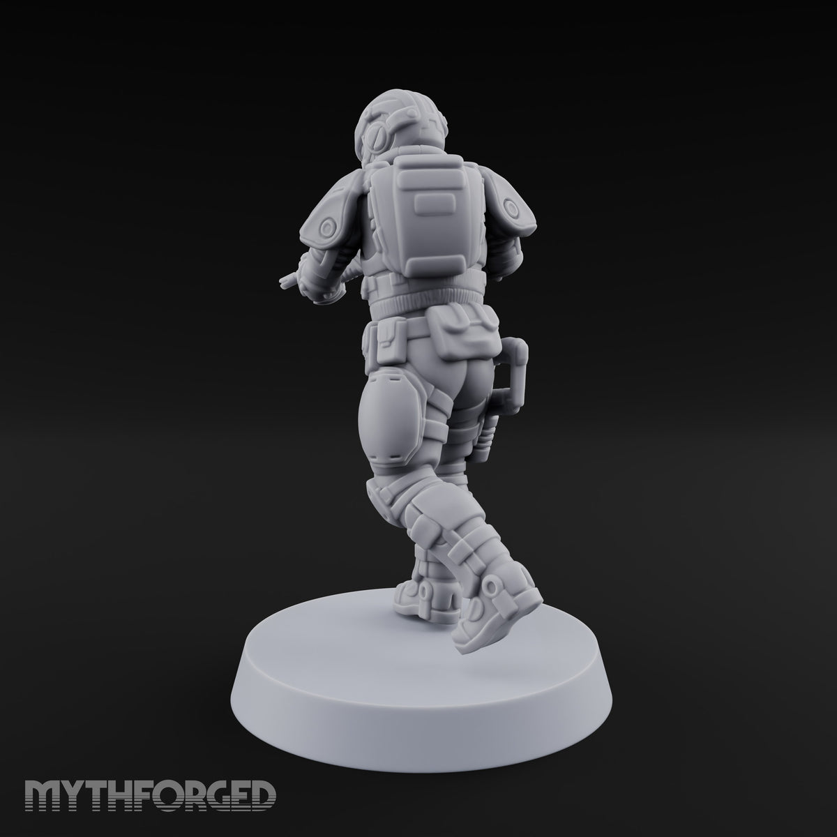 Badge Heavy, Patience Thin Human Sci-Fi Police Officer B