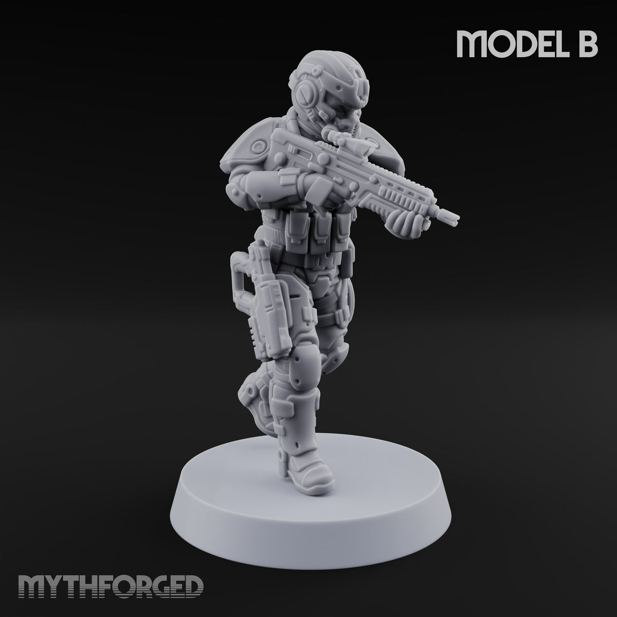 Badge Heavy, Patience Thin Human Sci-Fi Police Officer B