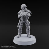 Badge Heavy, Patience Thin Human Sci-Fi Police Officers — D