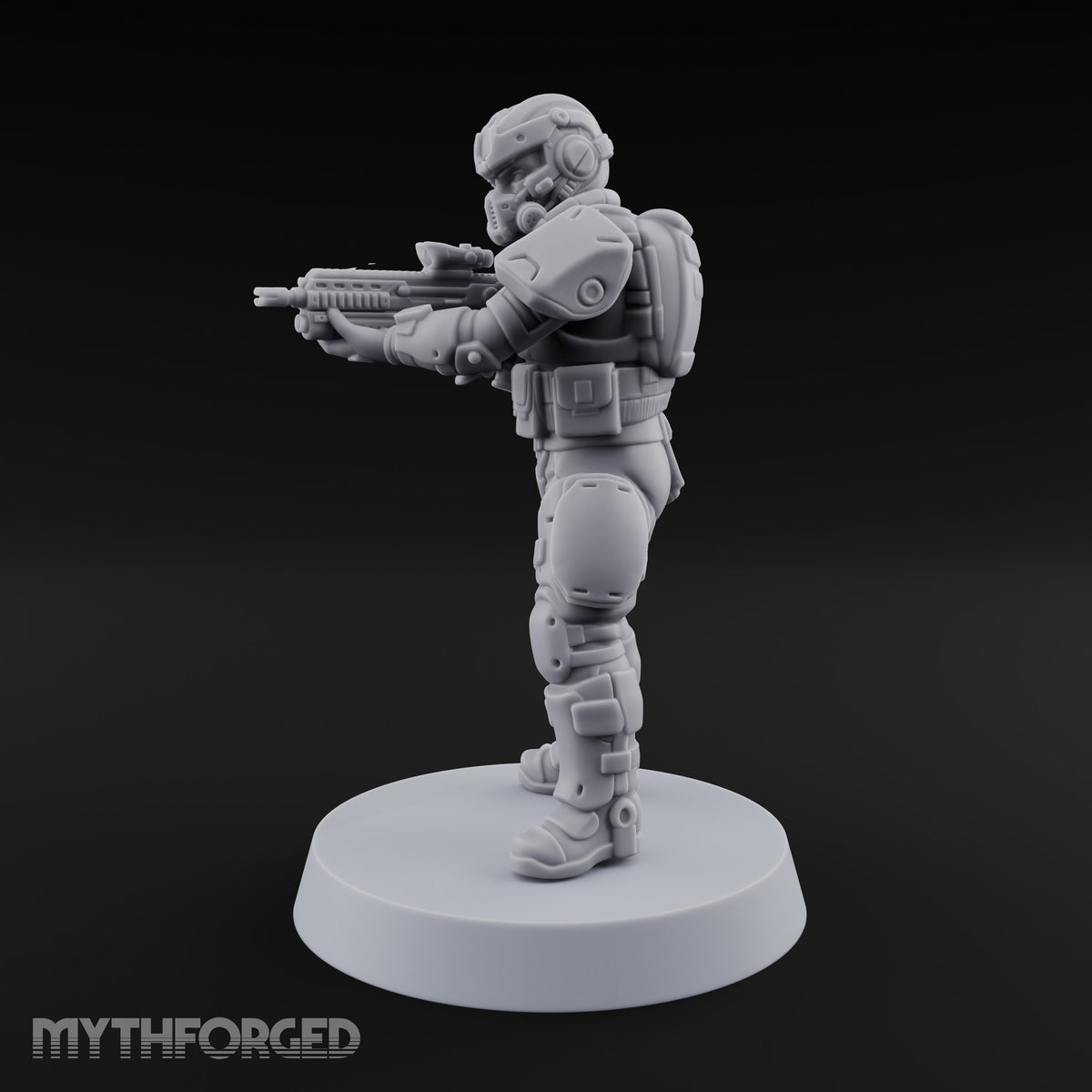Badge Heavy, Patience Thin Human Sci-Fi Police Officer D