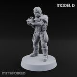 Badge Heavy, Patience Thin Human Sci-Fi Police Officers — D