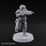 Badge Heavy, Patience Thin Human Sci-Fi Police Officer E