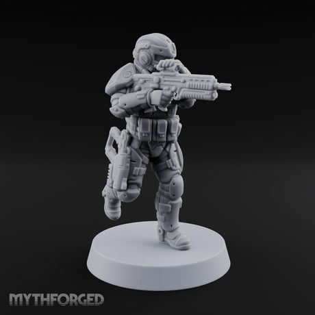 Badge Heavy, Patience Thin Human Sci-Fi Police Officer E