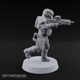 Badge Heavy, Patience Thin Human Sci-Fi Police Officer E