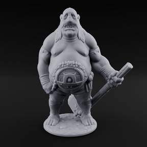 Belly Buckled Ogre Executioner Miniature for Dungeons and Dragons, Pathfinder or other TTRPGs