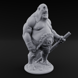 Belly Buckled Ogre Executioner Miniature for Dungeons and Dragons, Pathfinder or other TTRPGs